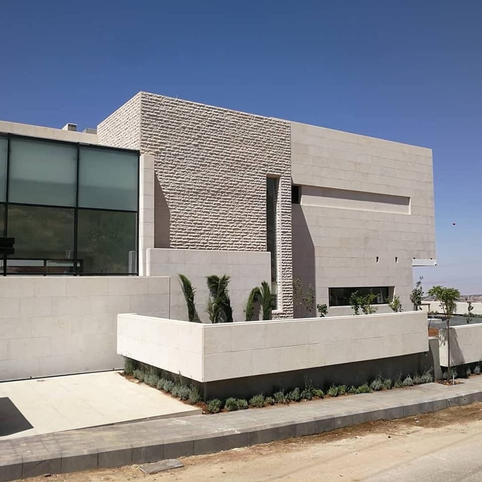 Contemporary stone house